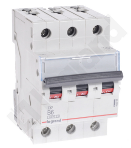 Wyłącznik nadprądowy 3P B 6A 6kA AC S303 TX3 403398