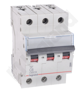 Wyłącznik nadprądowy 3P C 6A 6kA AC S303 TX3 403541