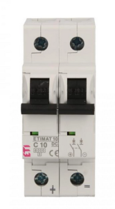 Wyłącznik nadprądowy 2P C 10A 6kA DC ETIMAT10 002138714