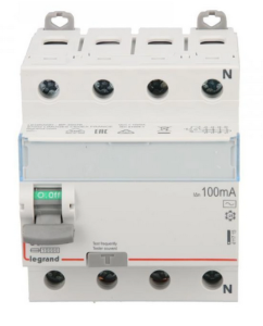 Wyłącznik różnicowoprądowy 4P 80A 0,1A typ AC P304 DX3 411715