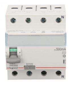 Wyłącznik różnicowoprądowy 4P 63A 0,5A typ AC P304 TX3 411739