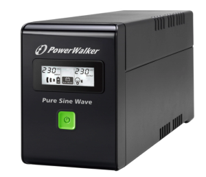 UPS POWER WALKER LINE-INTERACTIVE 600VA 3xIEC 230V, czysta sinusoida, RJ11/45 IN/OUT, USB, LCD VI 600 SW