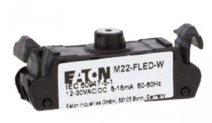 Oprawka z LED płaska biała 12-30V AC/DC M22-FLED-W 180795