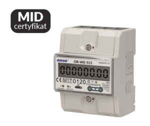 Licznik energii elektrycznej 3-fazowy MID 80A OR-WE-513