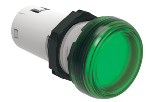 Lampka sygnalizacyjna LED jednoczęściowa zielona 48VAC/DC LPMLD3