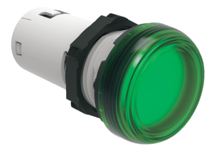 Lampka sygnalizacyjna LED jednoczęściowa zielona 24VAC/DC LPMLB3