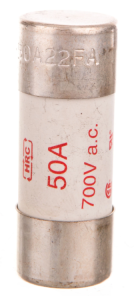 Wkładka bezpiecznikowa cylindryczna 22x58mm 50A aR 700V do półprzewodników FWP-50A22F