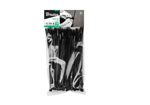 OPASKA PLASTIKOWA CZARNA  4,8 x 280mm 100szt