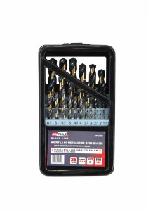 AWTOOLS WIERTŁO METAL HSS M2 KPL. 25szt./1,0-13,0mm/ PREMIUM