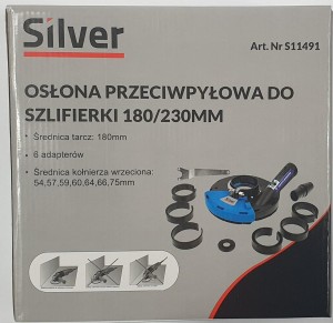 SILVER OSŁONA PRZECIWPYŁOWA DO SZLIFIERKI 180-230