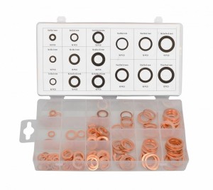 AWTOOLS PODKŁADKI MIEDZIANE 150szt. MIX