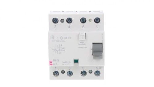 Wyłącznik różnicowoprądowy 4P 40A 0,03A typ AC EFI-P4 AC 40/0.03 002061612