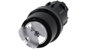 Przełącznik z kluczem 22mm tworzywo 2 poz 0I Ronis nr 455 klucz w poz O SIRIUS ACT 3SU1000-4CC01-0AA0