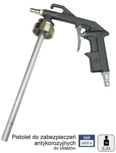 ADLER PNEUMATYCZNY PISTOLET ANTYKOROZYJNY DO WKŁADÓW