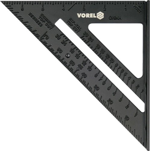 VOREL KĄTOWNIK ALUMINIOWY ZE STOPKĄ 250mm