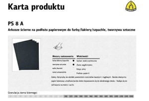 KLINGSPOR PAPIER ŚCIERNY WODNY  P 320 PS8A/50szt *