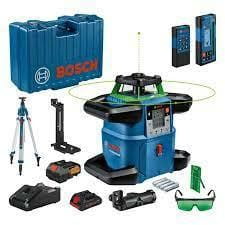 BOSCH LASER OBROTOWY GRL 650 CHVG ZIELONY + ODBIORNIK LR 65 G + PILOT  RC 6 + UCHWYT WM 6 + STATYW BT 300 HD 1xPC4,0Ah WALIZKA