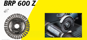 KLINGSPOR SZCZOTKA DO RUR 125mm x 6 x 22,23 BRP600Z DRUT SKRĘCANY