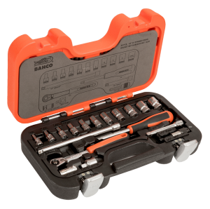BAHCO ZESTAW KLUCZY SLIM  65el. 1/4"....