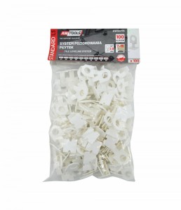AWTOOLS SYSTEM POZIOMOWANIA ST 2,0mm 100(KLIPS 7-15mm)