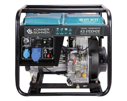 KÖNNER & SÖHNEN GENERATOR DIESEL KS  6100HDE (EURO V) 5,5kW 230V, ROZRUCH ELEKTRYCZNY