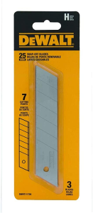 DEWALT OSTRZA 25mm HARTOWANE  3szt.