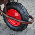 AW TACZKA BUDOWLANA  85L/2,0mm BRĄZ+OSŁONA KOŁA /GŁĘBOKA
