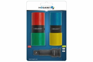 HOGERT NASADKI UDAROWE DWUSTRONNE 1/2" Z PRZEDŁUŻKĄ 17, 19, 21, 22 mm