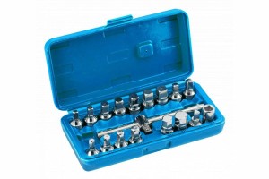 HOGERT KLUCZE DO SPUSTU OLEJU kpl.18el. 3/8"