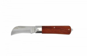 AWTOOLS NÓŻ MONTERSKI SKŁADANY/ UCHWYT DREWNIANY 200mm