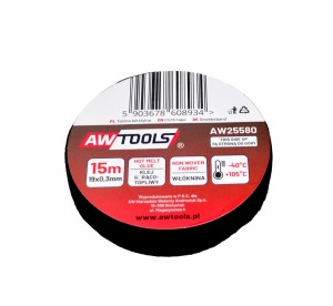 AWTOOLS TAŚMA IZOLACYJNA TEKSTYLNA 19mm x 15m