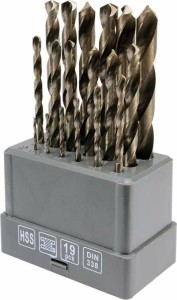 STHOR WIERTŁO METAL BIAŁE KPL.19szt. /1,0-10,0/