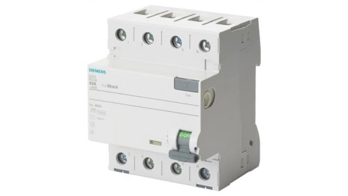 Wyłącznik różnicowoprądowy 4P 40A 30mA 400V 10KA typ F 5SV3344-3