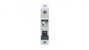 Wyłącznik nadprądowy 1P C 25A 4,5kA AC SCHELINGER A02-G7-1P-C25