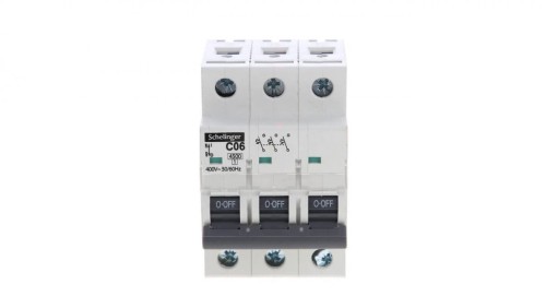WYŁĄCZNIK NADPRĄDOWY 4,5KA 3P C 06A SCHELINGER A02-G7-3P-C06