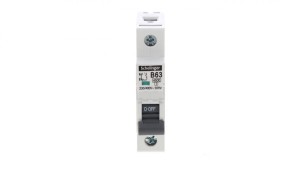 Wyłącznik nadprądowy 1P B 63A 4,5kA AC SCHELINGER A02-G7-1P-B63