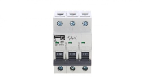 WYŁĄCZNIK NADPRĄDOWY 4,5KA 3P C 16A SCHELINGER A02-G7-3P-C16