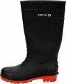 YATO BUTY KALOSZ BEZPIECZNE Z PODNOSKIEM METALOWYM I STALOWĄ WKŁADKĄ ANTYPRZEBICIOWĄ ROZM. 39