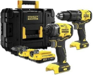 STANLEY ZESTAW V20 SFMCK461D2S (SFMCD715 + SFMCF810B) 2x2,0Ah TSTAK