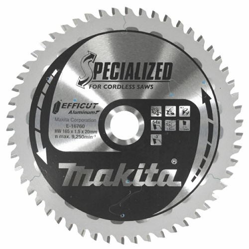 MAKITA PIŁA TARCZOWA  165x20x54z EFFICUT DO ALUMINIUM