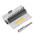 IRWIN KOŃCÓWKI kpl.11szt.   25 mm PH1-PH2-PH3-PZ1-PZ2-PZ3-T10-T15-T20-T25 Z ADAPTEREM MAGNETYCZNYM