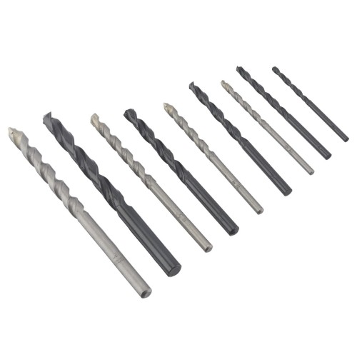 IRWIN WIERŁO DO BETONU / METALU HSS kpl. 9szt.   3, 4(x2), 5(x2), 6(x2) i 8(x2)mm w kasecie