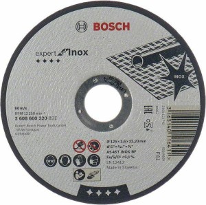 BOSCH TARCZA DO METALU 125mm x 1,6mm x 22mm EXPERT FOR INOX