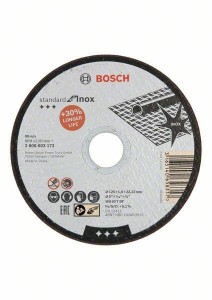 BOSCH TARCZA DO METALU 125mm x 1,6mm x 22mm STANDARD FOR INOX