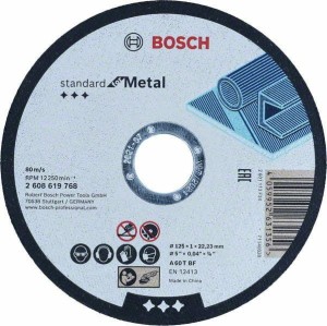 BOSCH TARCZA DO METALU 125mm x 1,0mm x 22mm STANDARD FOR METAL