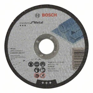 BOSCH TARCZA DO METALU 125mm x 2,5mm x 22mm STANDARD FOR METAL