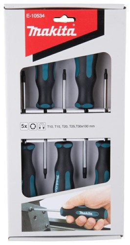 MAKITA ZESTAW WKRĘTAKÓW  5szt. TORX (T10, T15, T20, T25, T30)