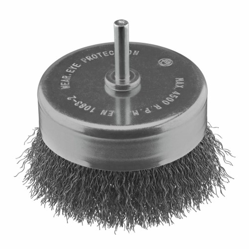 IRWIN SZCZOTKA DOCZOŁOWA Z TRZPIENIEM  80mm z grubego drutu stalowego  średnica do metalu i betonu