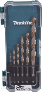 MAKITA ZESTAW WIERTEŁ DO METALU HSS-G 6szt. 2/3/4/5/6/8mm