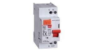 Wyłącznik zespolony różnicowoowy z członem nadmiarowym LS Electric RKP , 32A, B, 30MA 06220143R0 RKP1P+N B32A30MA